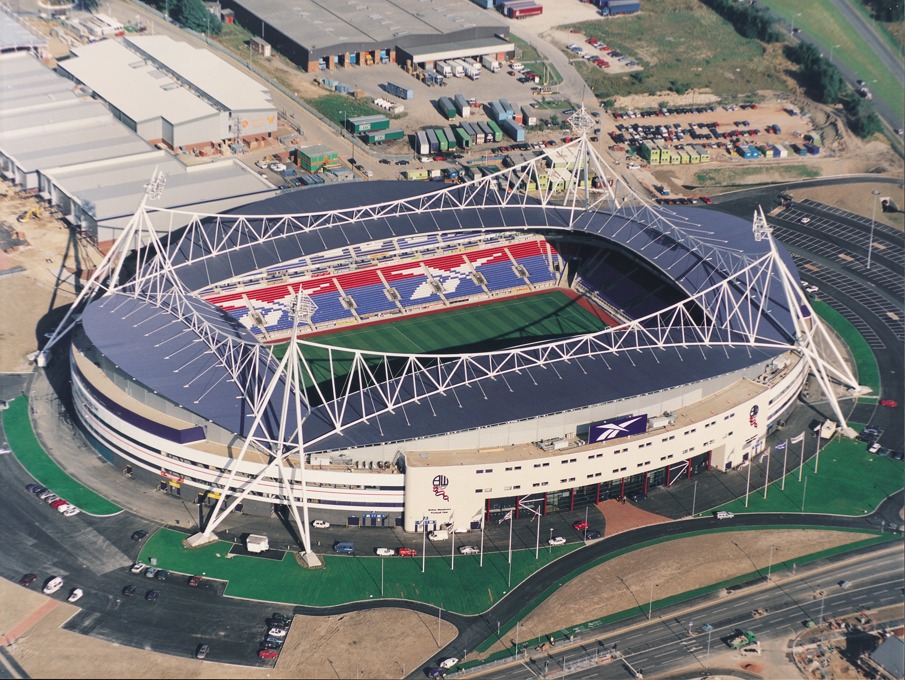 Reebok Stadium, Bolton - Leisure + Stadia - Projects : Hathaway, | The UK's  leader in the Design, Manufacture and Installation of roof and wall  cladding systems.